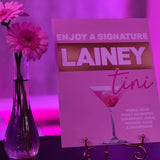 Custom Signature drink signage