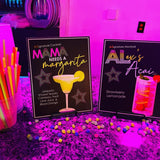 Custom Signature drink signage