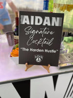 Custom Signature drink signage