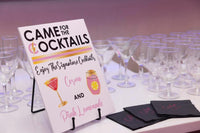 Custom Signature drink signage